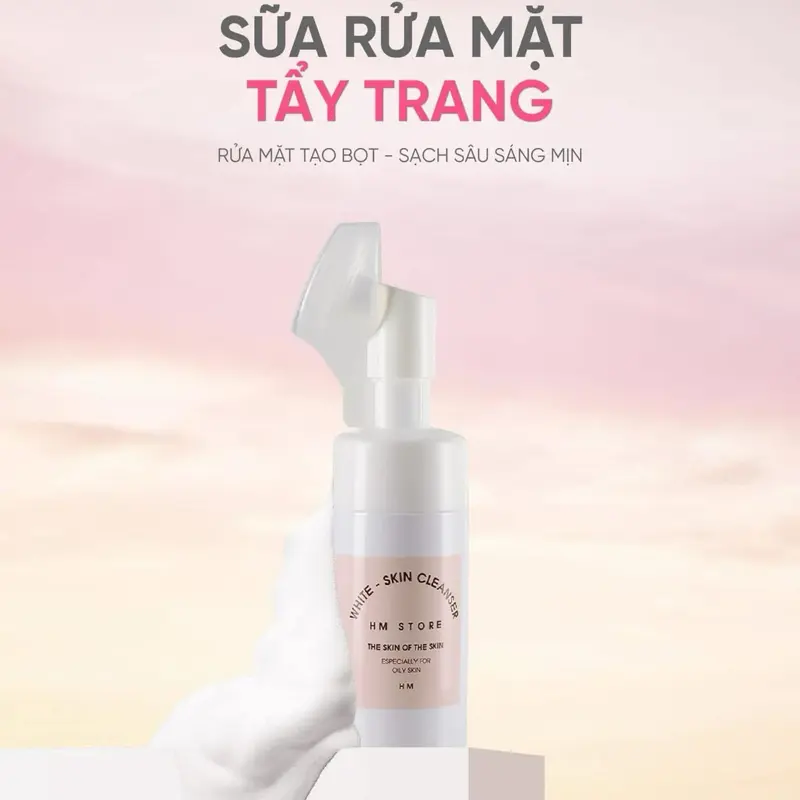 Sữa Rửa Mặt Tẩy Trang HM STORE (làm sạch da, hỗ trợ kiểm soát dầu nhờn, cải thiện mụn cám mụn đầu đen) 3