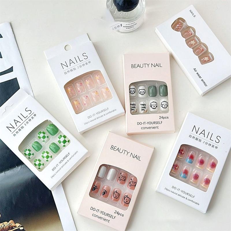 Product Introduction of 24 PCS Waterproof Foil Gel Nail Stickers Self-Adhesive Simple Gel Nail Polish Strips Glittering Gel Nail Decals DIY NAil Art Making 13
