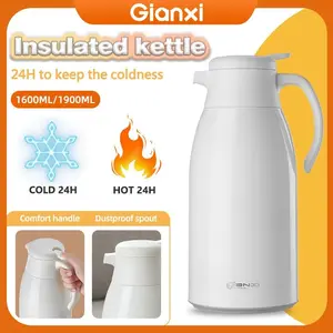 GIANXI 1L/1.6L/1.9L Termos Air Panas Water Jug Glass Liner Kettle Tumbler Tahan Sejuk Botol Bekas Air Budak