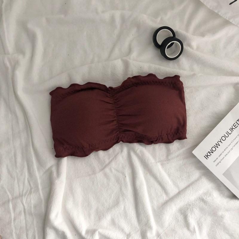Product Introduction of Beauty Back Invisible Bra Female Strapless Bra Student Style Korean Style Anti-Exposure Tube Top without Steel Ring 12