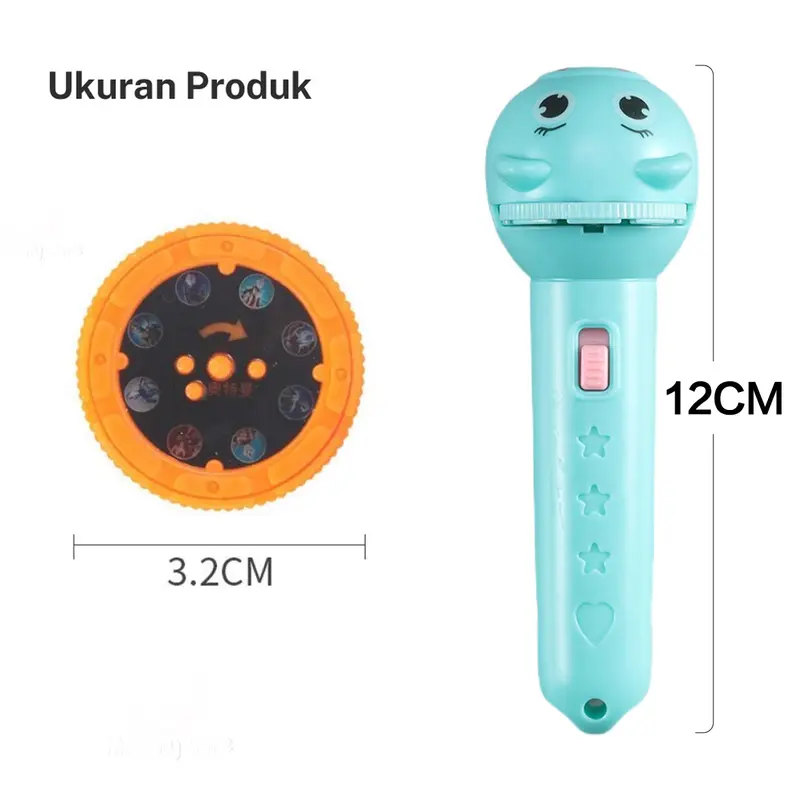Mainan Anak Senter Proyektor 3 Piringan / Fun Flashlight / Mainan Proyektor Gambar / Mainan Edukasi 5