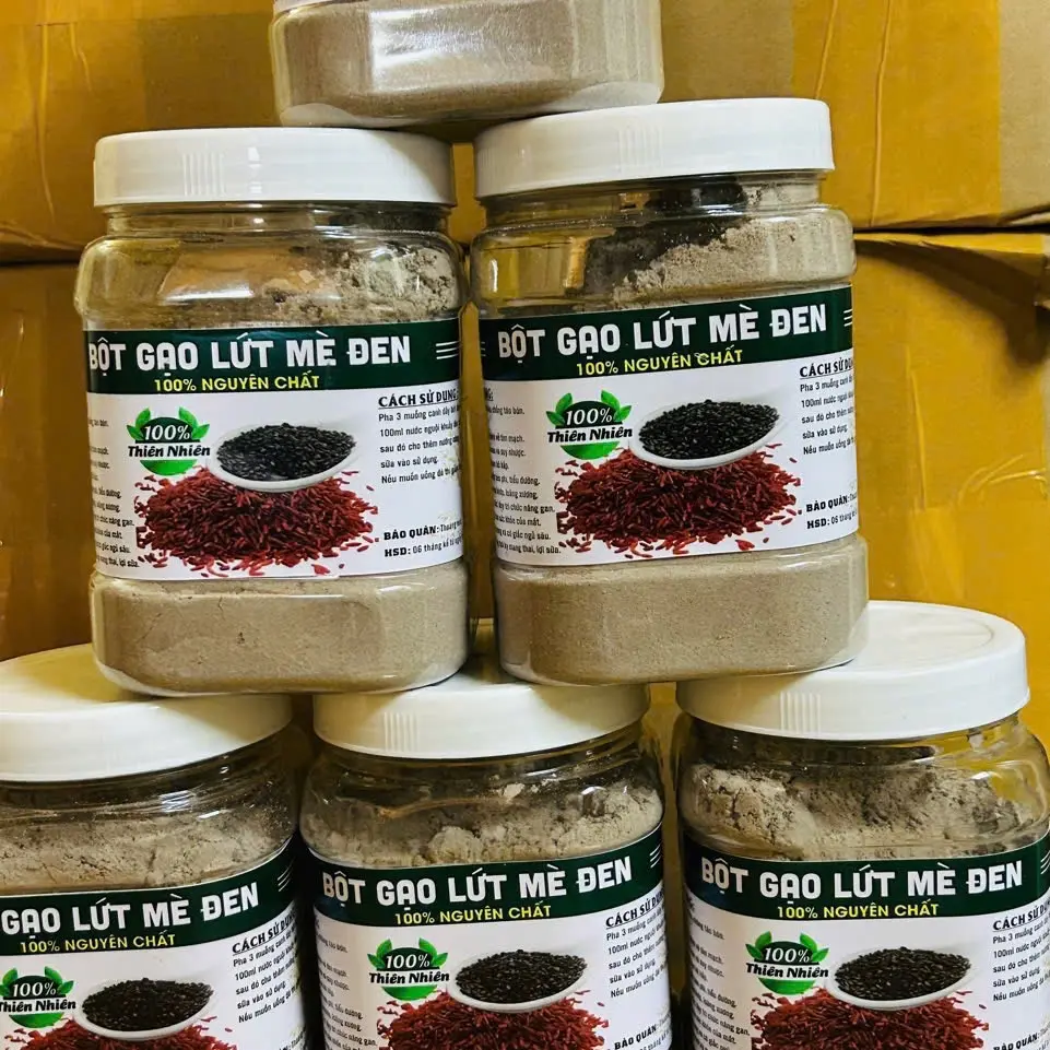 Bột Sữa Gạo Lứt Mè Đen 500gr/1kg - Thực Phẩm Dinh Dưỡng Tốt Cho Hệ Tiêu Hóa, Chống Táo Bón Hiệu Quả