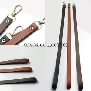 tali id card lanyard kulit pu