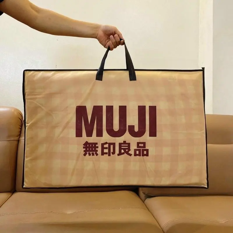 Gối Muji Xuất Nhật Kẻ Caro Mềm Mịn Cao Cấp, Tạo Giấc Ngủ Ngon 2