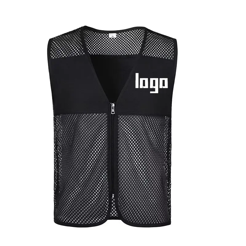 Áo Vest Lưới Cá, Chất Liệu Lưới, Thoáng Khí Mùa Hè, Thích Hợp Cho Quảng Cáo, Phúc Lợi Công Cộng, Quần Áo Làm Việc Đội, Hoạt Động Khuyến Mãi, Tình Nguyện Viên Cộng Đồng, Có Thể In