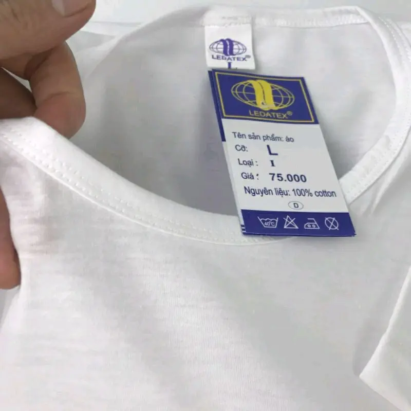 Combo 5 áo lót nam có tay Ledatex 100% cotton 3