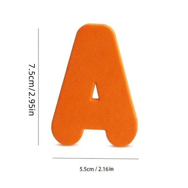 Random Color Alphabet & Number Shaped Bath Foam Toy, Educational Cognitive Teaching Supplies, Montessori Toys, Learning Toys 1