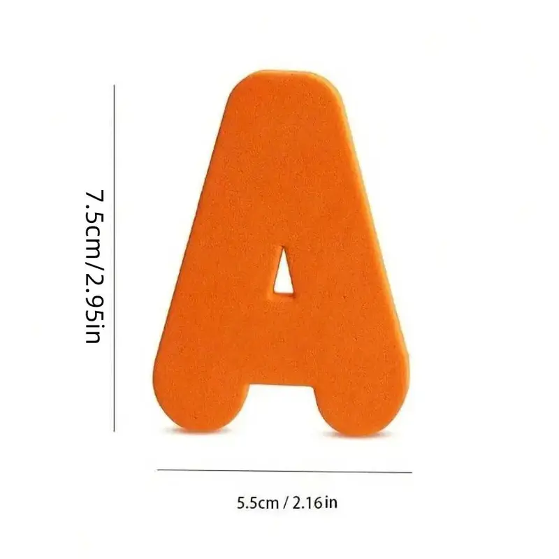 Random Color Alphabet & Number Shaped Bath Foam Toy, Educational Cognitive Teaching Supplies, Montessori Toys, Learning Toys 1