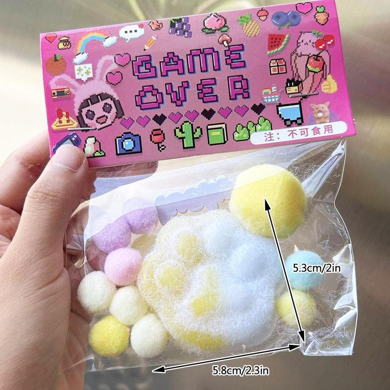 Pinyin Le Pinyin Large Cat Claw Decompression Toy Ice Block Pinyin A Must-have Stress Reducing R5D1 2