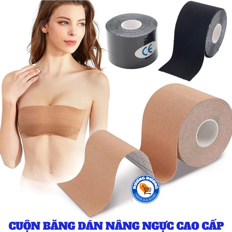 Cuộn Băng Dán Nâng Ngực Tự Dính Cho Nữ - Miếng Dán Ngực Vô Hình Tạo Được Nhiều Kiểu Đa Năng - Băng Keo Dán Ngực , Tạo Khe Nâng Ngực Cao Cấp Kem Voi Cao Su Bra Women