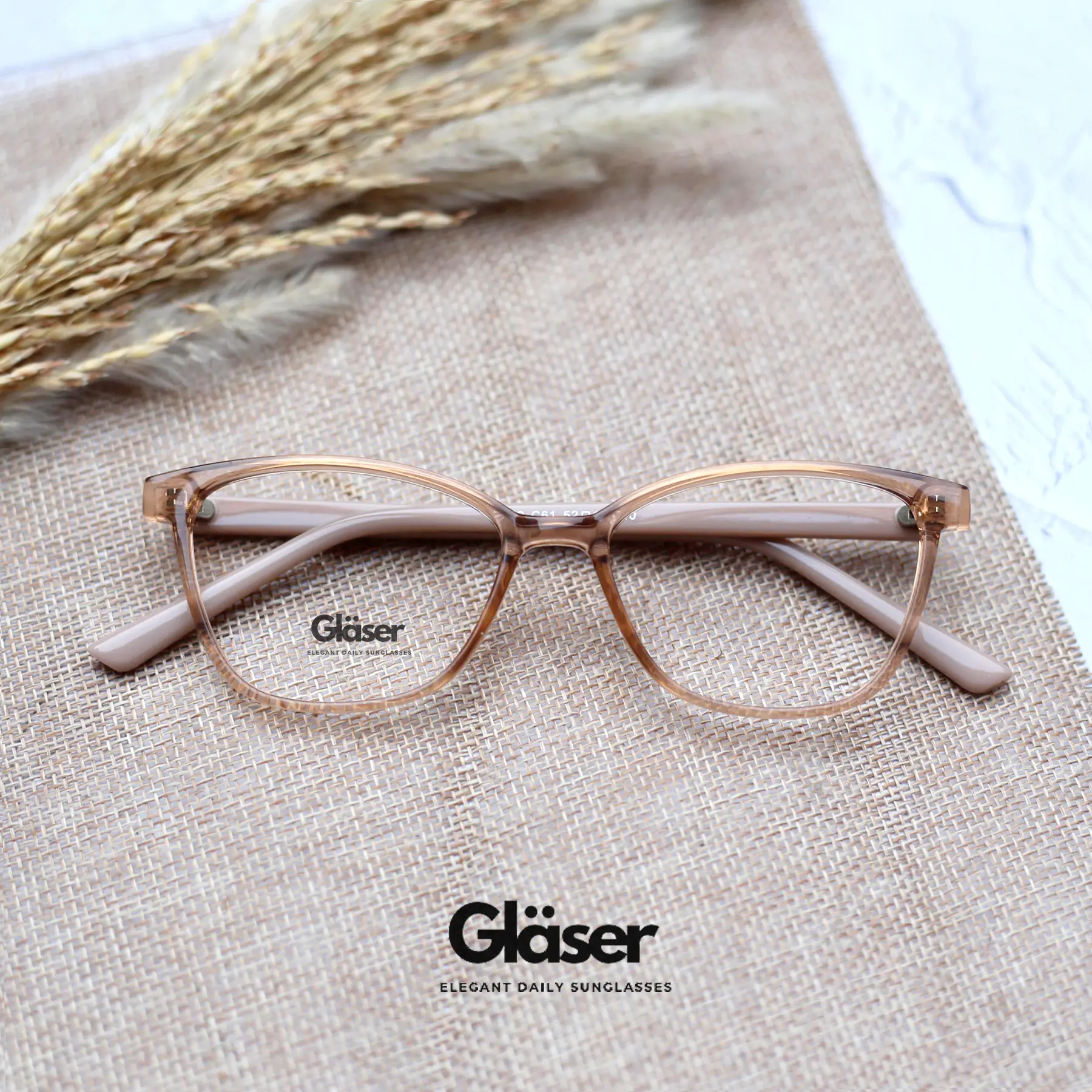 Frame Kacamata Zoya - Bisa Minus Plus Cylinder (Free Box+Lap) Biru Frame Perempuan Laki-laki Bluecromic Blueray Lensa Bluecromic Lensa Eyewear Glasses