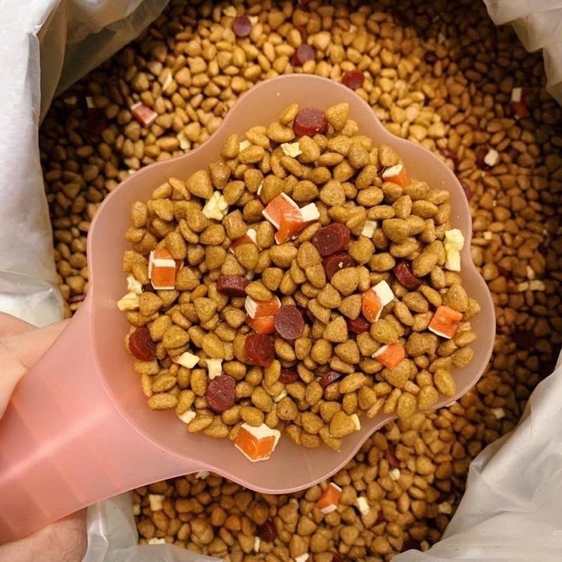 [ Túi 1kg ] Hạt CAPTAIN mix topping bò, phomai, cá hồi cho chó, thức ăn dinh dưỡng cho chó mọi lứa tuổi,thức ăn cho chó