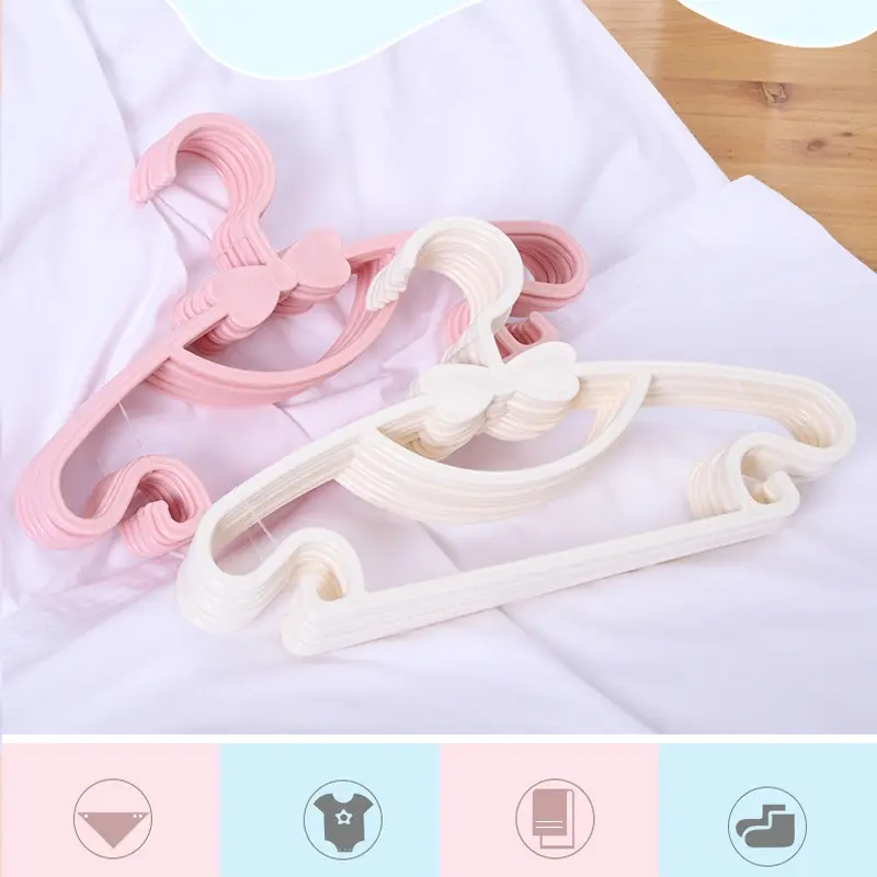 Gantungan Baju Bayi 5 Pcs Anak Hanger Multifungsi Warna Warni bahan PP 29CM 5