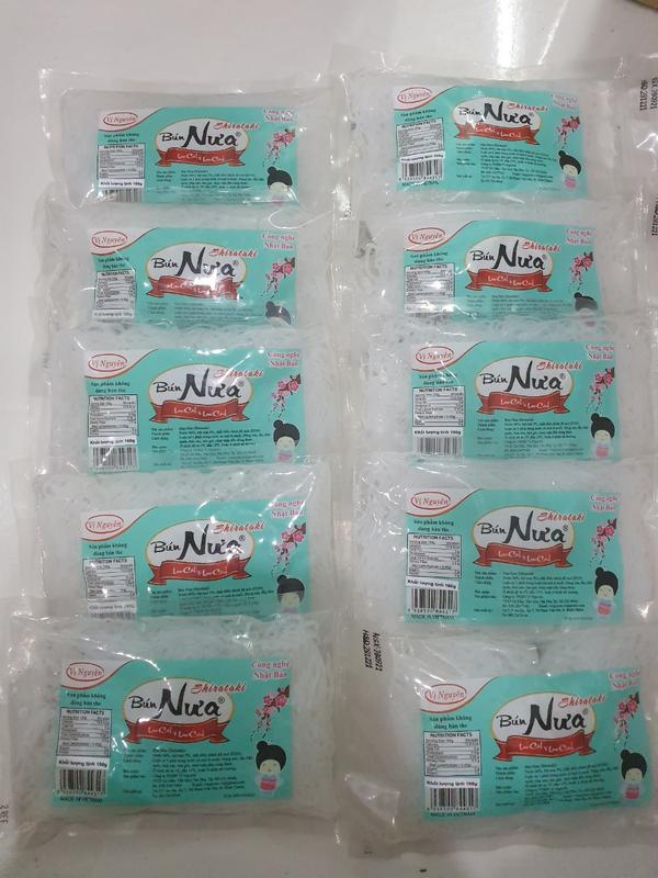 Combo 10 Gói Bún Nưa Keto Das Vị Nguyên 240Gram