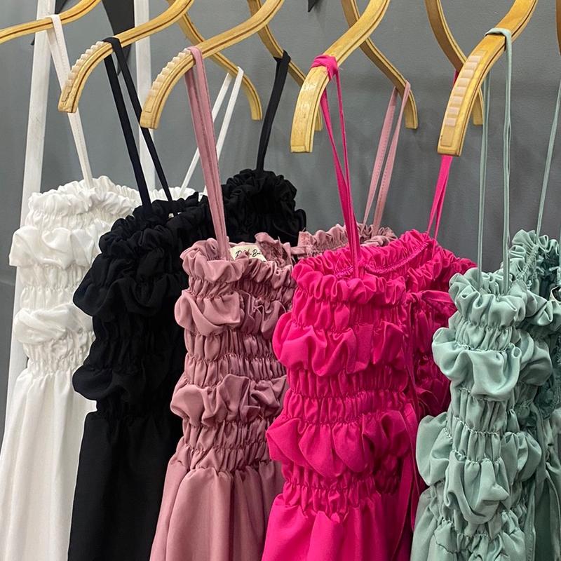 [SALE MẠNH ]- Đầm 2 dây nhún dáng dài nhẹ nhàng 6