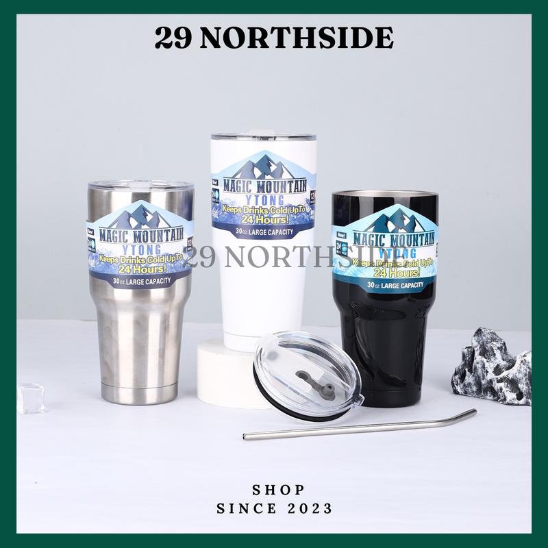 29NS-(Tặng Cọ Rửa) Ly giữ nhiệt Thái Lan Dung Tích Lớn 900ML Đi Kèm Ống Hút, Có Nắp Đậy Chống Tràn bình nước giữ nhiệt summer cho nam Nóng Lạnh binh giu nhiet