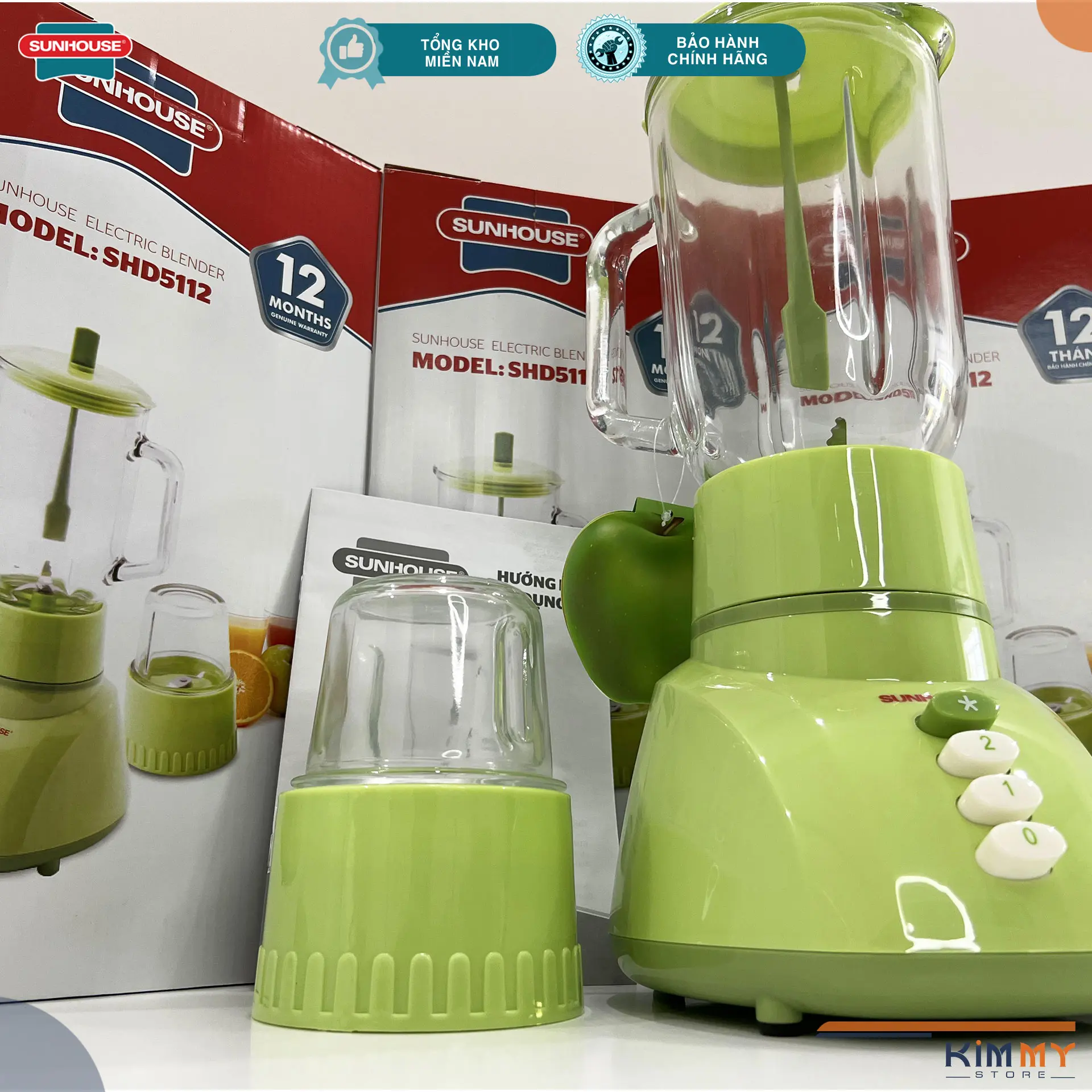Sunhouse SHD5112 Máy xay sinh tố quốc dân 2 cối 350W