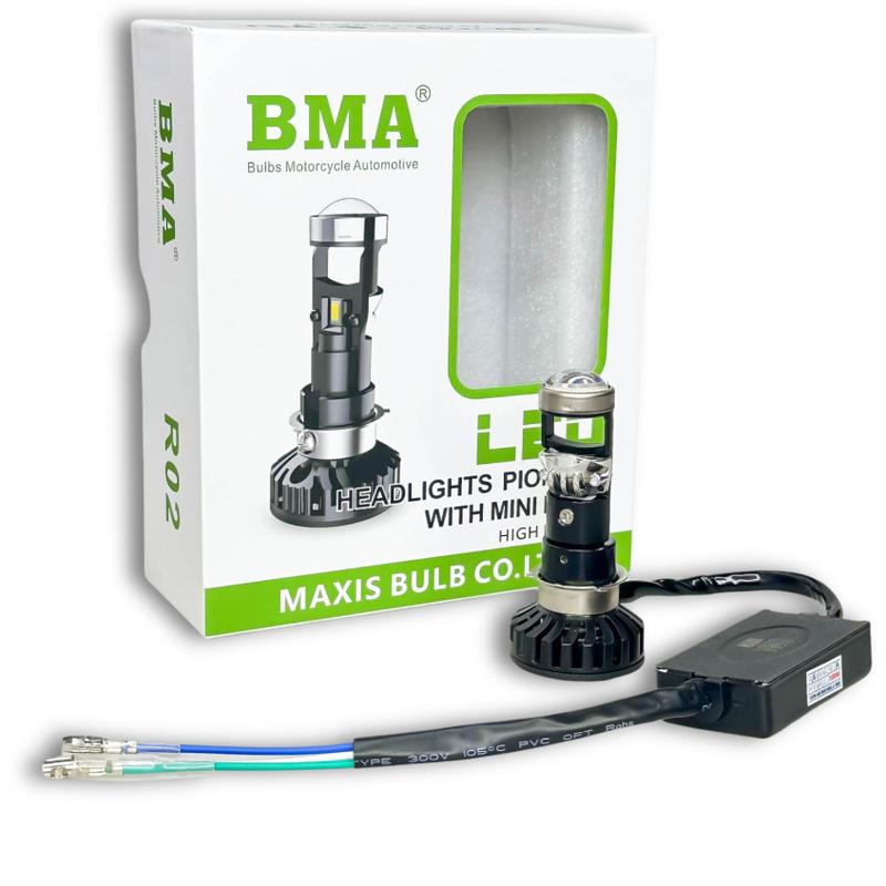 Đèn Pha Bi Cầu BMA M8C - 35W 12V DC Wave Nhỏ , Dream , SH Mode , Future 1 ... Bảo Hành 12 Tháng Led