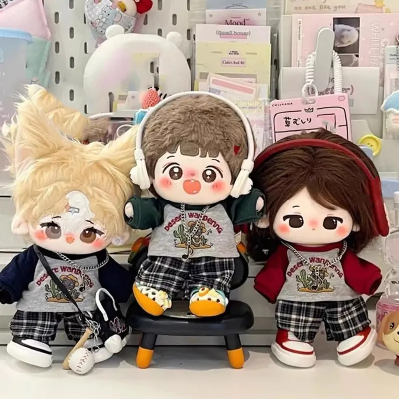 đồ mặc cho doll 20cm,quần áo cho baby three thỏ thị trấn, blind box quần áo cho v3, Quần Áo Đồ Chơi Nhồi Bông Bộ Quần Áo, Onesuit, 20cm, Quần Áo Búp Bê Bông, Váy Nhồi Bông, Trang Phục Mùa Đông, Váy Búp Bê Đầu Đáng Yêu, Bộ Hóa Trang, 1