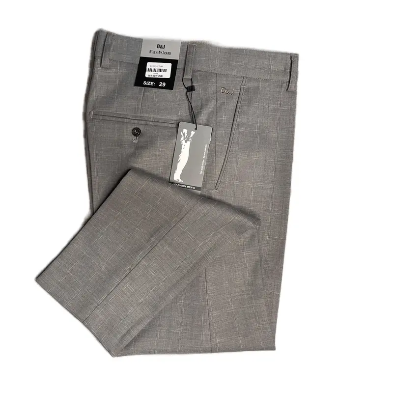 [ Vải Mỏng]Quần Tây Nam Slimfit giãn nhẹ  ống 16-19cm Menswear 3