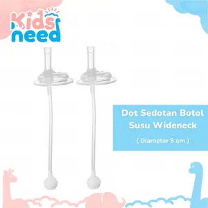 Dot/Sedotan Botol Susu WIDENECK SILICON (Tanpa Botol)/Straw Replacer Wideneck Sedotan Accessories Tumpah Minum Bottle Bayi
