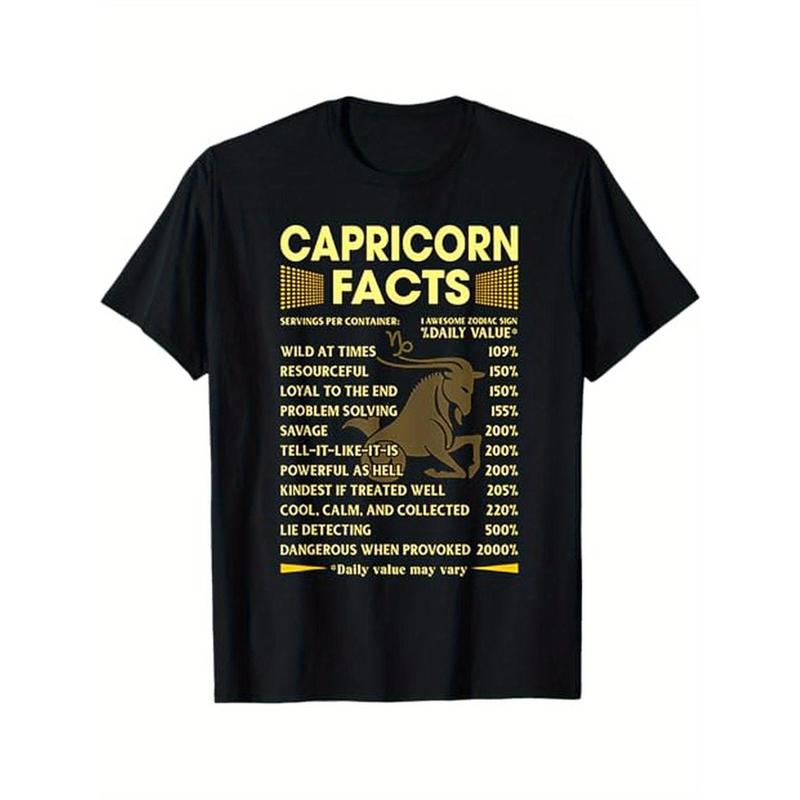 Capricorn Facts Zodiac Funny Capricorn Birthday Gift T-Shirt Capricorn Facts Zodiac Funny Capricorn Birthday Gift T-Shirt