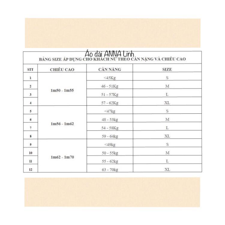 Áo dài truyền thống 4 tà thiết kế Đính cúc _ ANNA 7