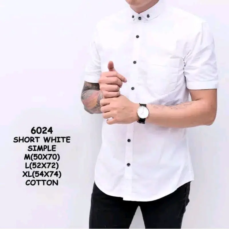 Kemeja lengan pendek pria 6