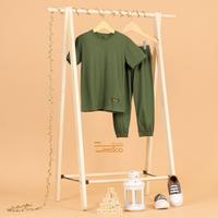 Gambar Setelan Anak 1-7 tahun Jogger Set Olive  premium cotton 24s dari Little Zeedco Kab. Bandung 3 Tokopedia