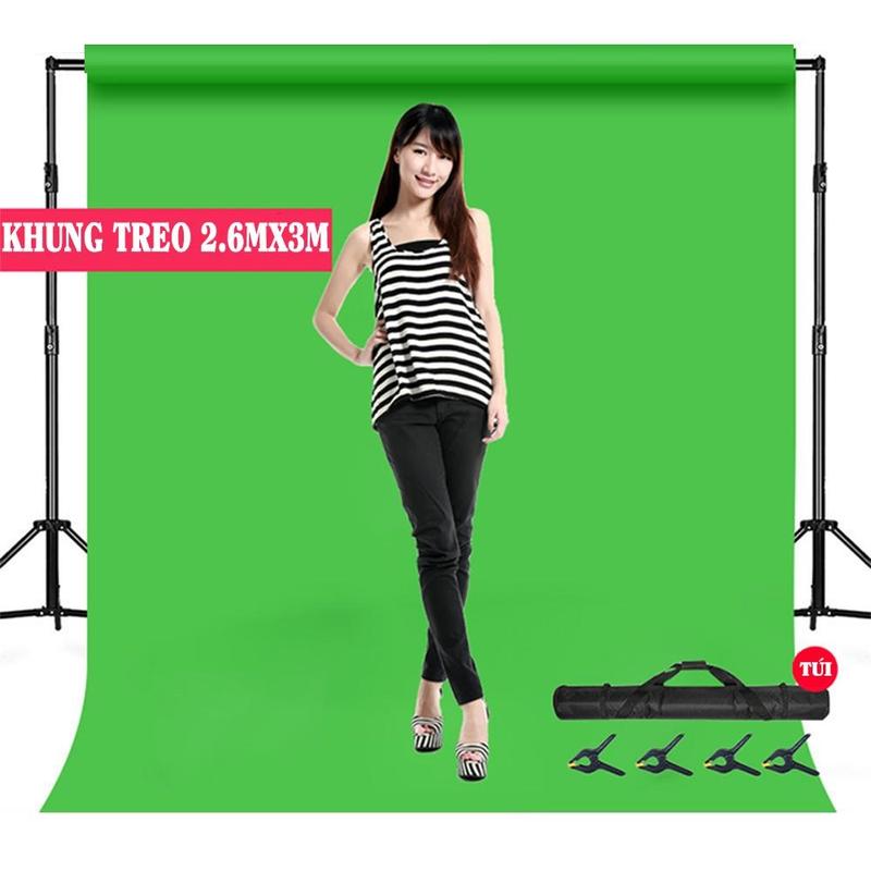 Khung treo phông di động 2,6m x 3m Khung Treo Vải Nền Chụp Ảnh Lookbook