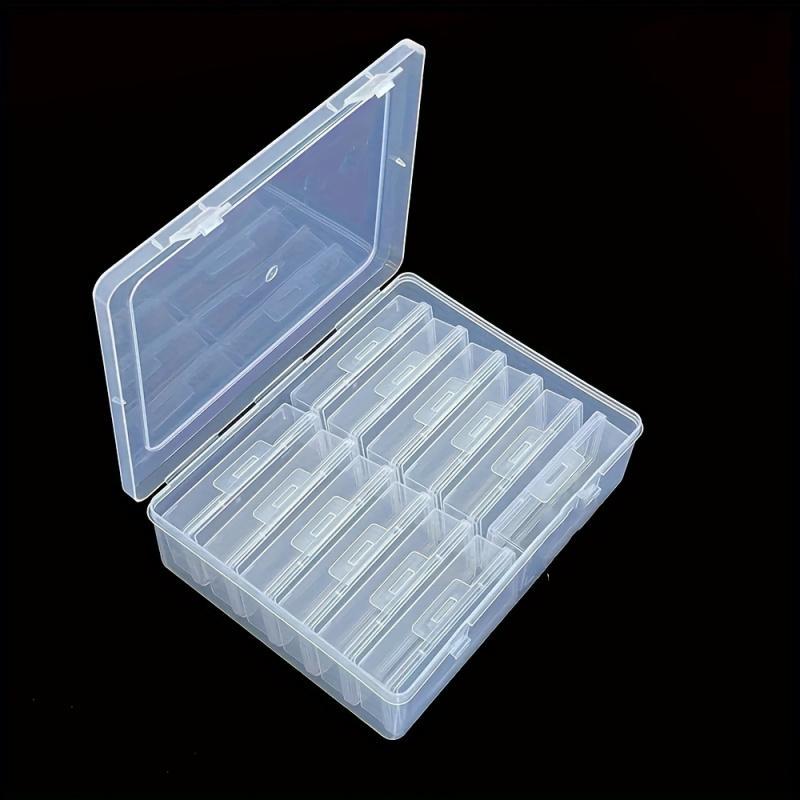 Transparent Jewelry Storage Box, 1 Set 12 Grids Portable Jewelry Organizer, Jewelry Storage Box for Hair Accessories Necklace Ring, Home Organizer 6