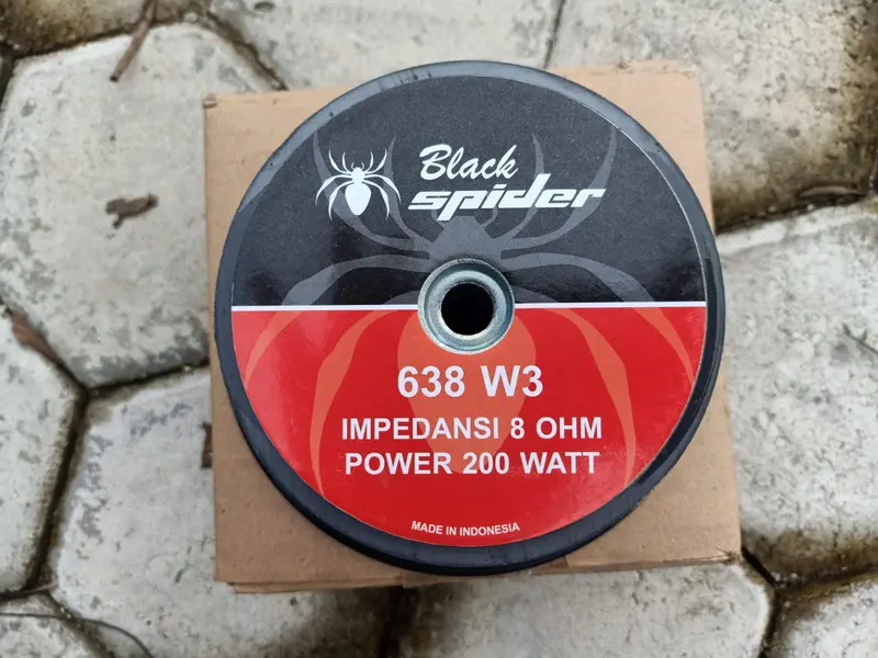 Speaker Midle Blackspider 6 inch Black Spider 638 W3 6" Original 6