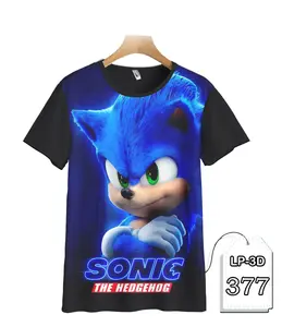 Kaos Sonic the Hedgehog Printing 3D Kaos Game Serial Anak dan Dewasa Trendy Fashion