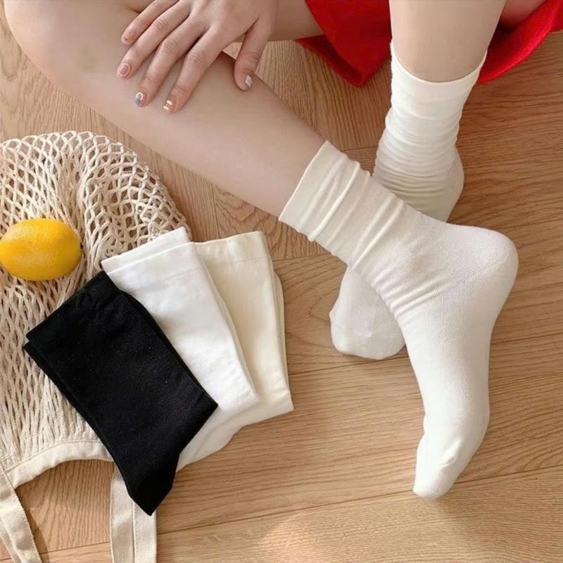 [Sản phẩm tặng] Tất Trơn Hàn Quốc Cổ Cao Kiểu Dáng Basic Tối Giản Chất Liệu Mịn 7