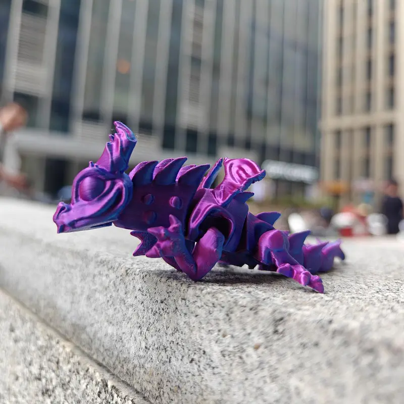 3D Printed Dragon Statue, Bendable Joint Dragon Figurine, Fantasy Theme Decoration for Home, Office Desk, Car, Living Room 6