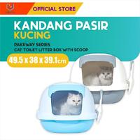 Gambar Pakeway Series Cat Toilet Litter Box / Kandang Pasir Gumpal Kucing dari M-Pets Volk Pets Indonesia Kota Tangerang 3 Tokopedia