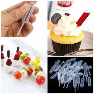 Pipet Cupcake 4ml Penetes Love Plastic  Kue Dessert Hiasan Cake Liquid  Decoration Syrup  Pudding  Platting Peralatan Plastik Food Gambar Kitchenware Perlengkapan