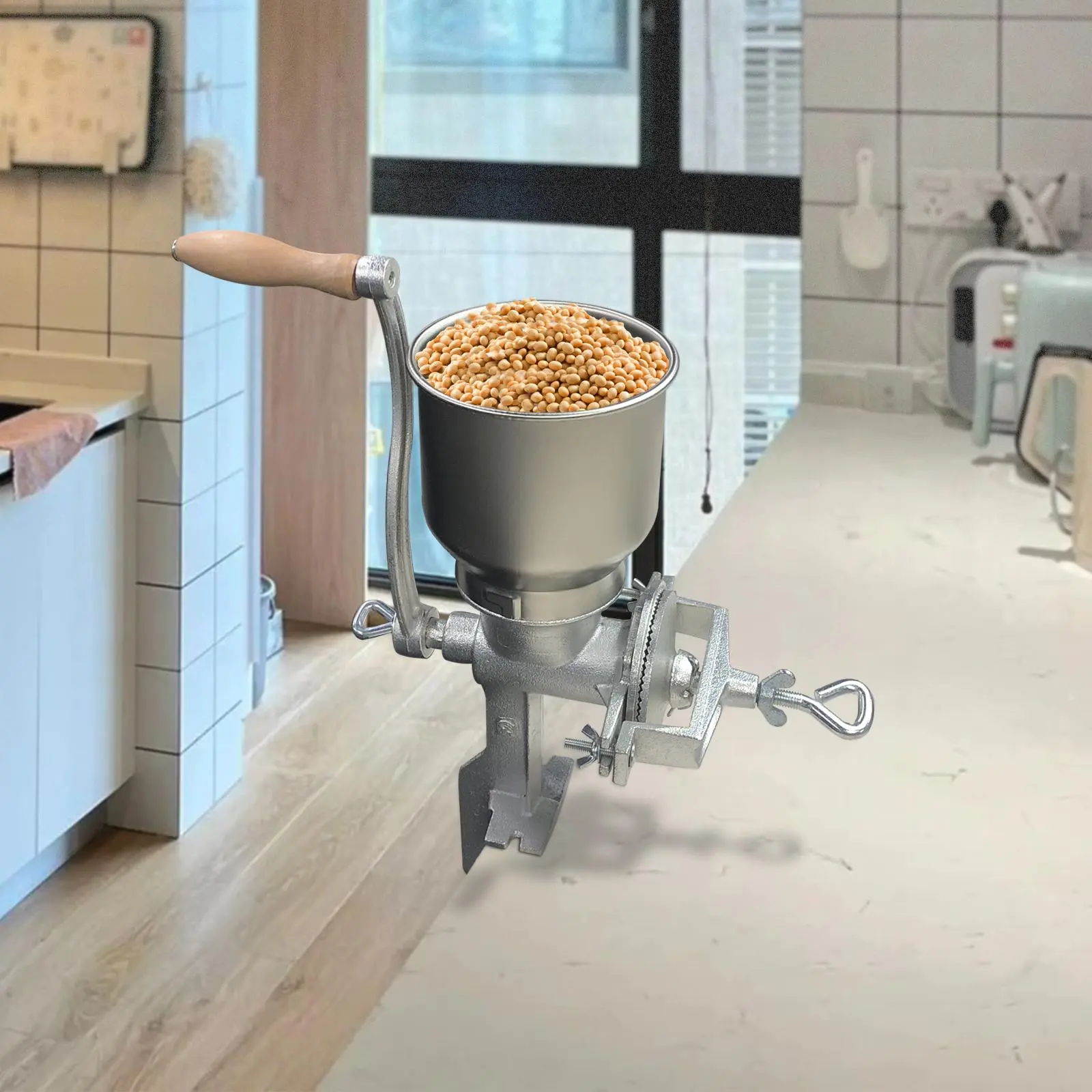 Manual Grain Grinding Tool, 1 Set Household Manual Grain Grinding Tool, Suitable for Grinding Wheat, Rice, Corn, Grains