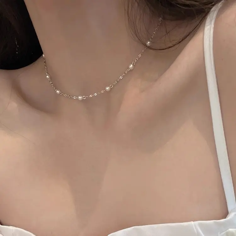 Pearl Necklace Women's High Grade Simple and Elegant Necklace