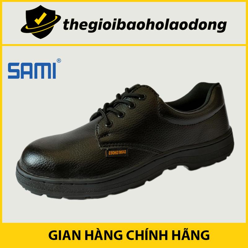  Giày Bảo Hộ Lao Động Sami SK201 Thấp Cổ Mũi Thép Chống Va Đập Mạnh Đế Thép Chống Vật Nhọn Đâm Xuyên Đế Cao Su Chống Dầu Và Chống Trơn Trượt 