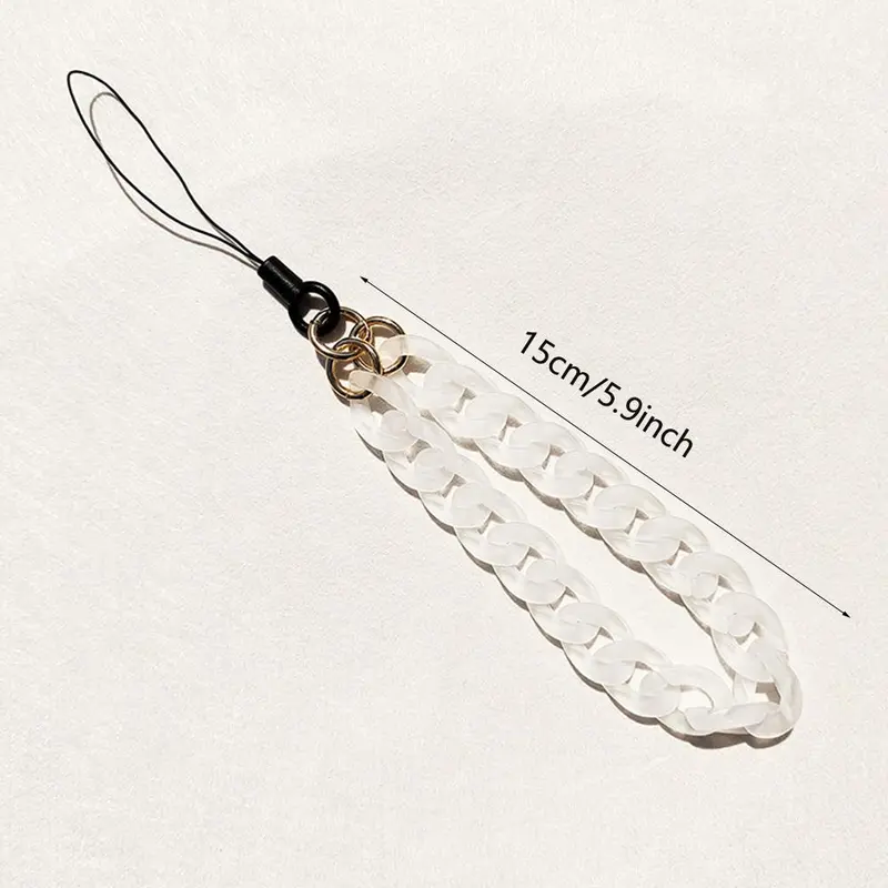 Fashionable Chain Phone Decoration, Frosted Acrylic Mobile Accessories, Anti-lost Mobile Phone Lanyard 5