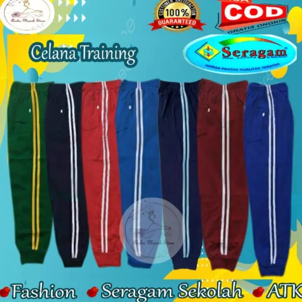 Celana Training Olahraga Anak Sekolah TK MI SD SMP MTS SMA MA / Celana Jogging / Murah Berkualitas Celana Trening