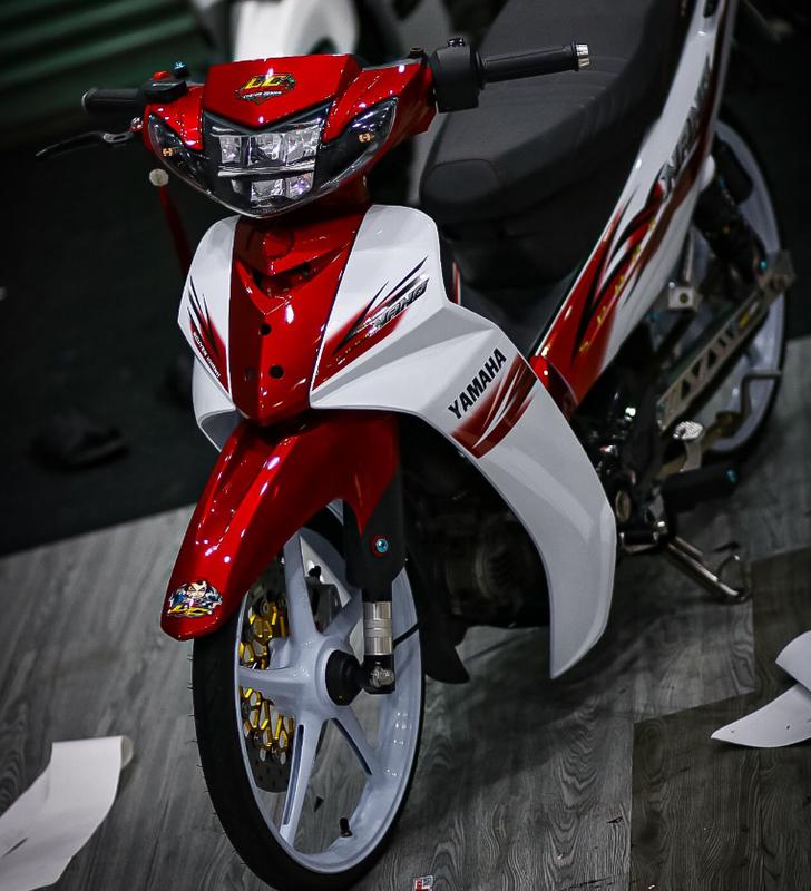 nhãn dán spark nano cho sirius  50- 110cc , tem chống thấm nước , chống bay màu  , mực in sắc nét tem  xe