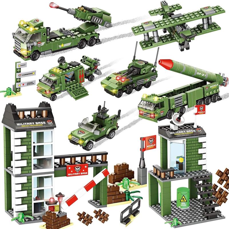 City War Military Base Building Set – 1162 PCS with Army Car - TikTok Shop