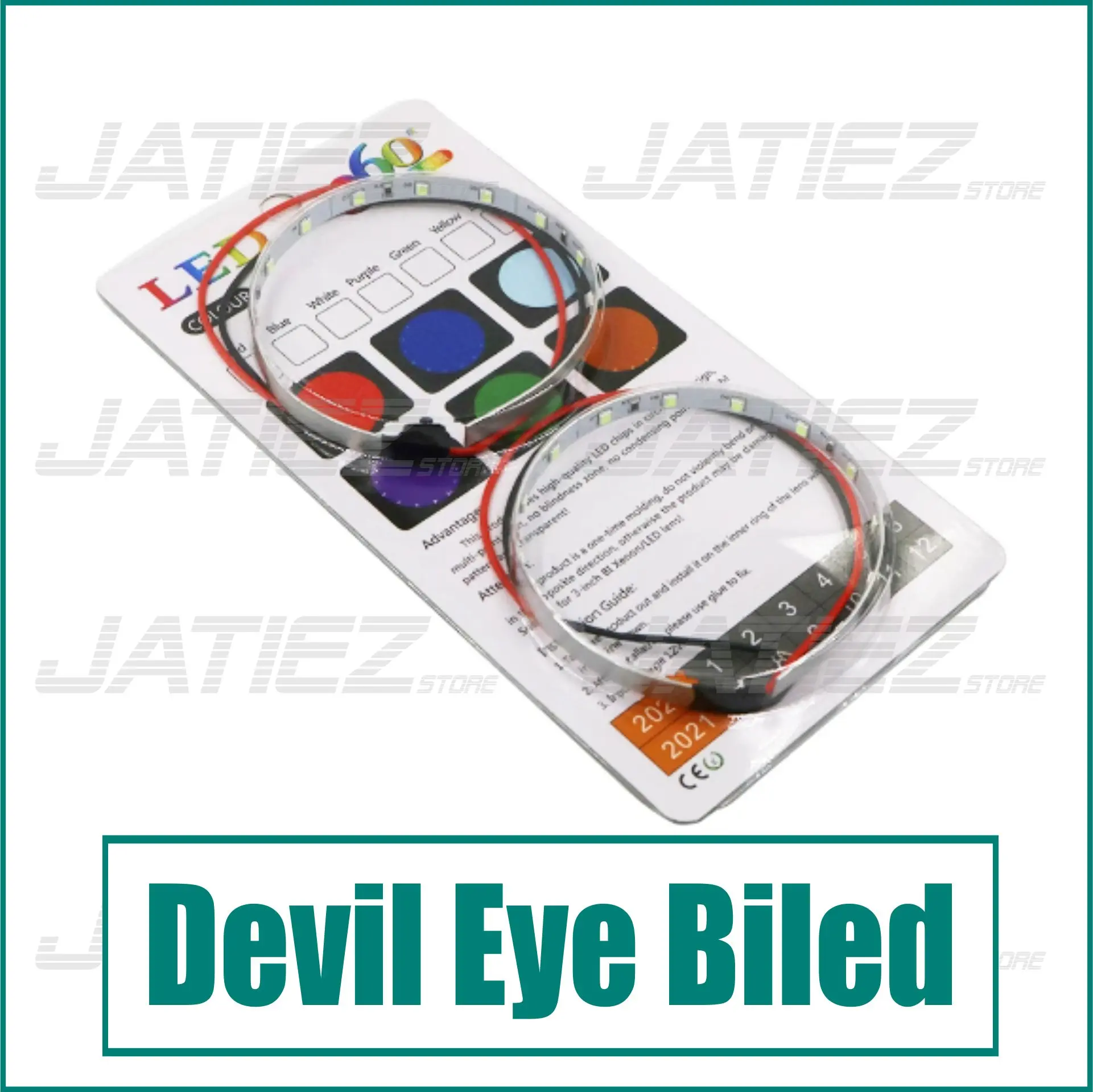 Demon Eye 360 LED Devil Eye Projector 360 Biled 2.5/3.0 Inch Lampu Demon Eye Projie car