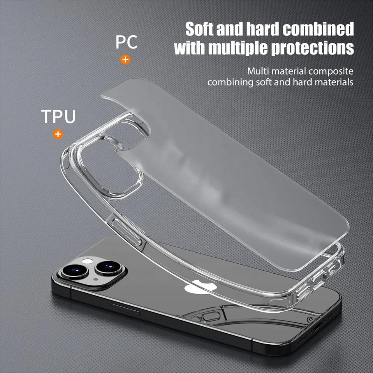 Octagoods iPhone 13 Pro Max Case Dual Clear - Clear K28007