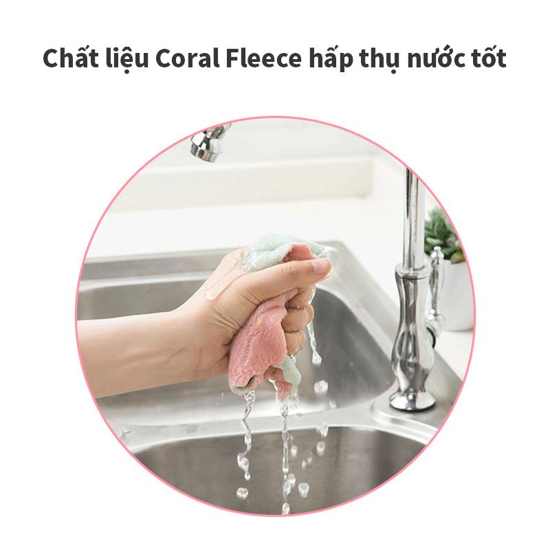 Product Introduction of Khăn lau nhà bếp AIODIY, thấm hút nướ tốt, không rụng lông, khăn rửa bát , khăn lau thần kỳ cho người lười, khăn lau đa năng Làm Sạch Treo Tường 11