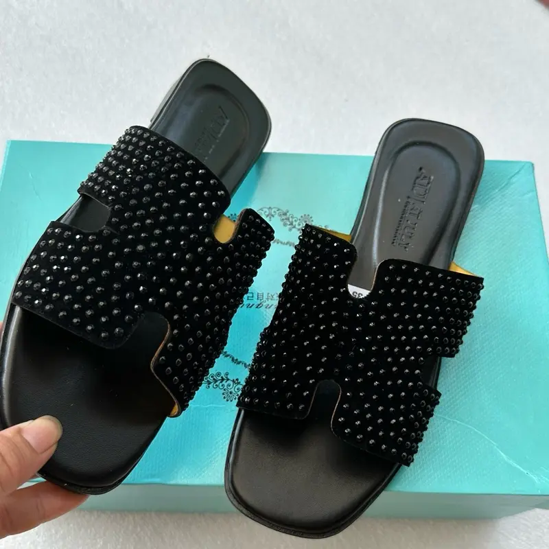Dép Lê nữ đính đá phong cách sang- xịn - mịn 2
