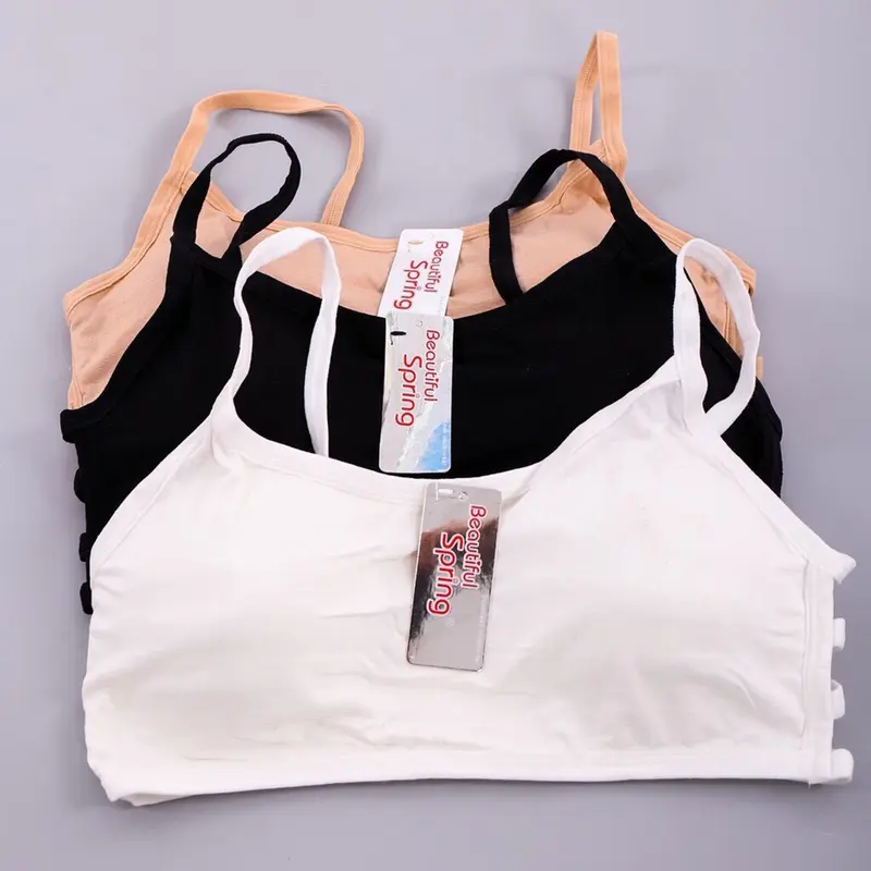 áo bra cotton 3 dây , bra học sinh Áo Ngực Áo Lót Nữ Women 1
