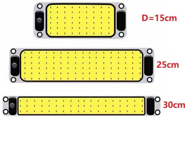 Đèn trần thùng xe tải xe con xe khách COB dùng chung điện 12V 24V Phụ Tùng